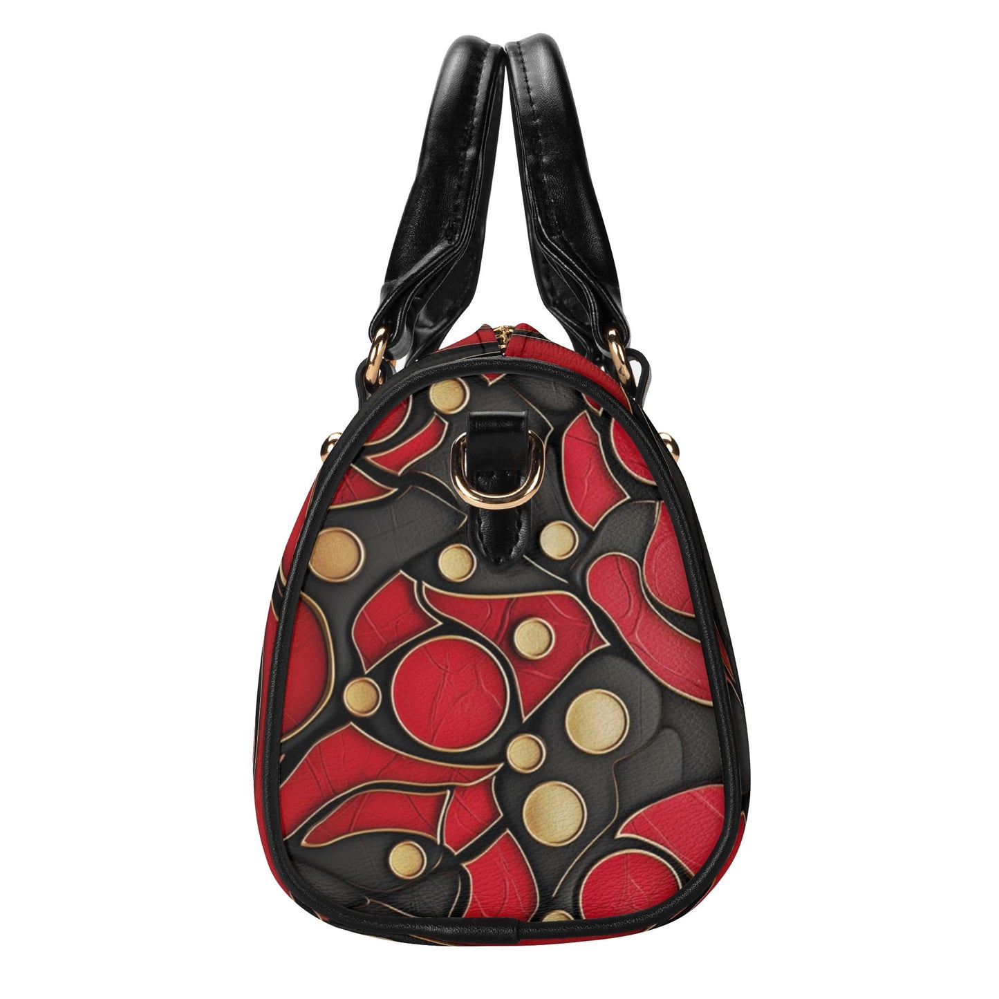 Red / Mini Boston Bag (Black)