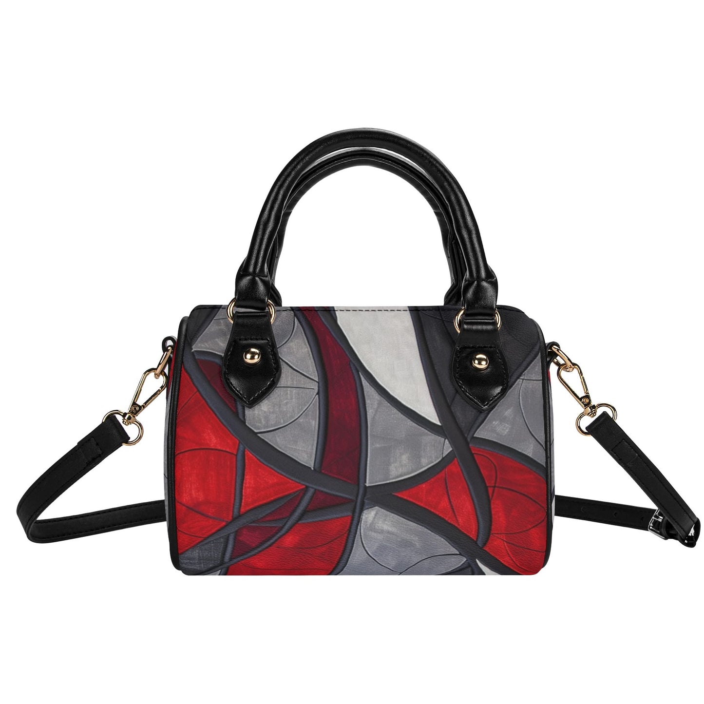 Grey / Mini Boston Bag (Black)