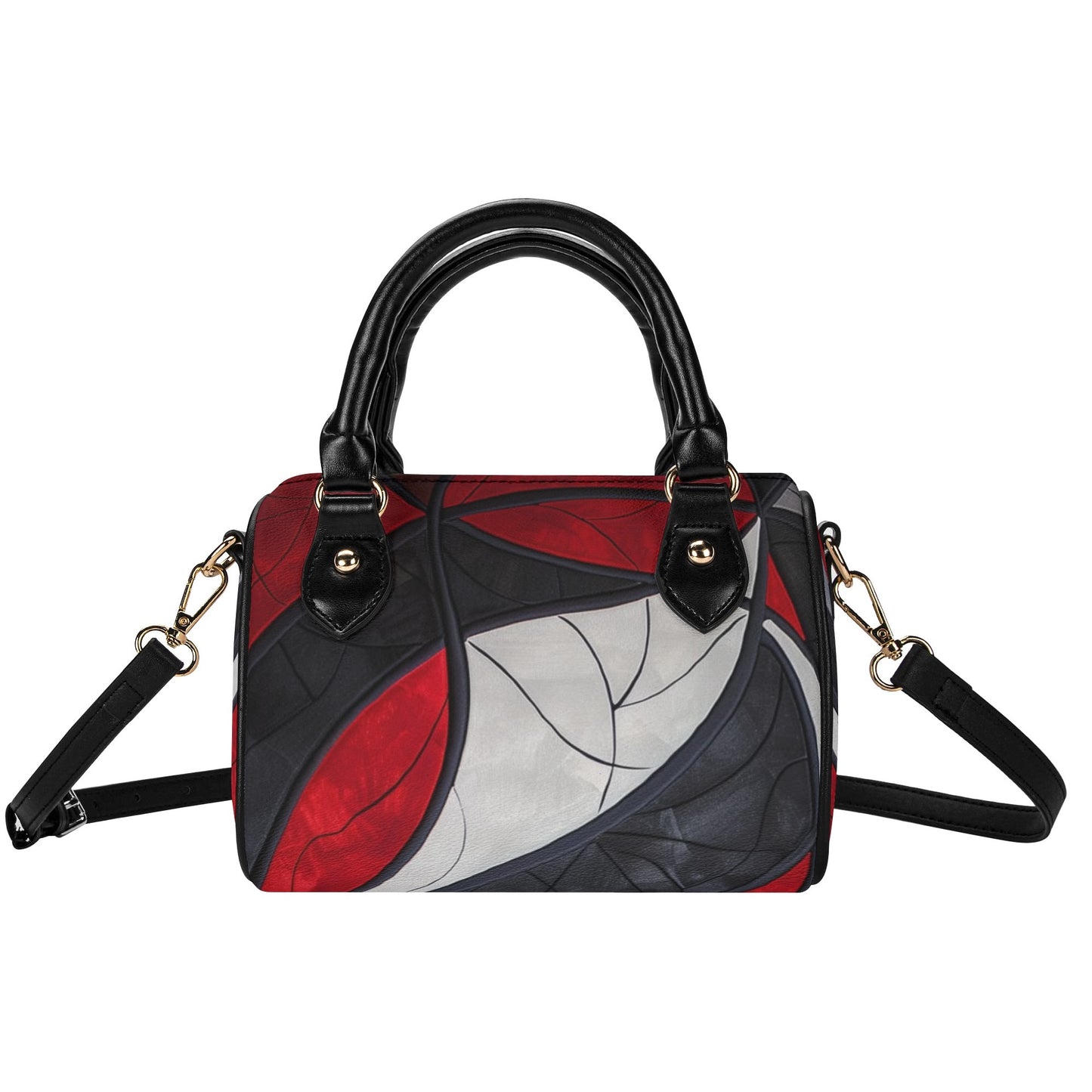 Grey / Mini Boston Bag (Black)