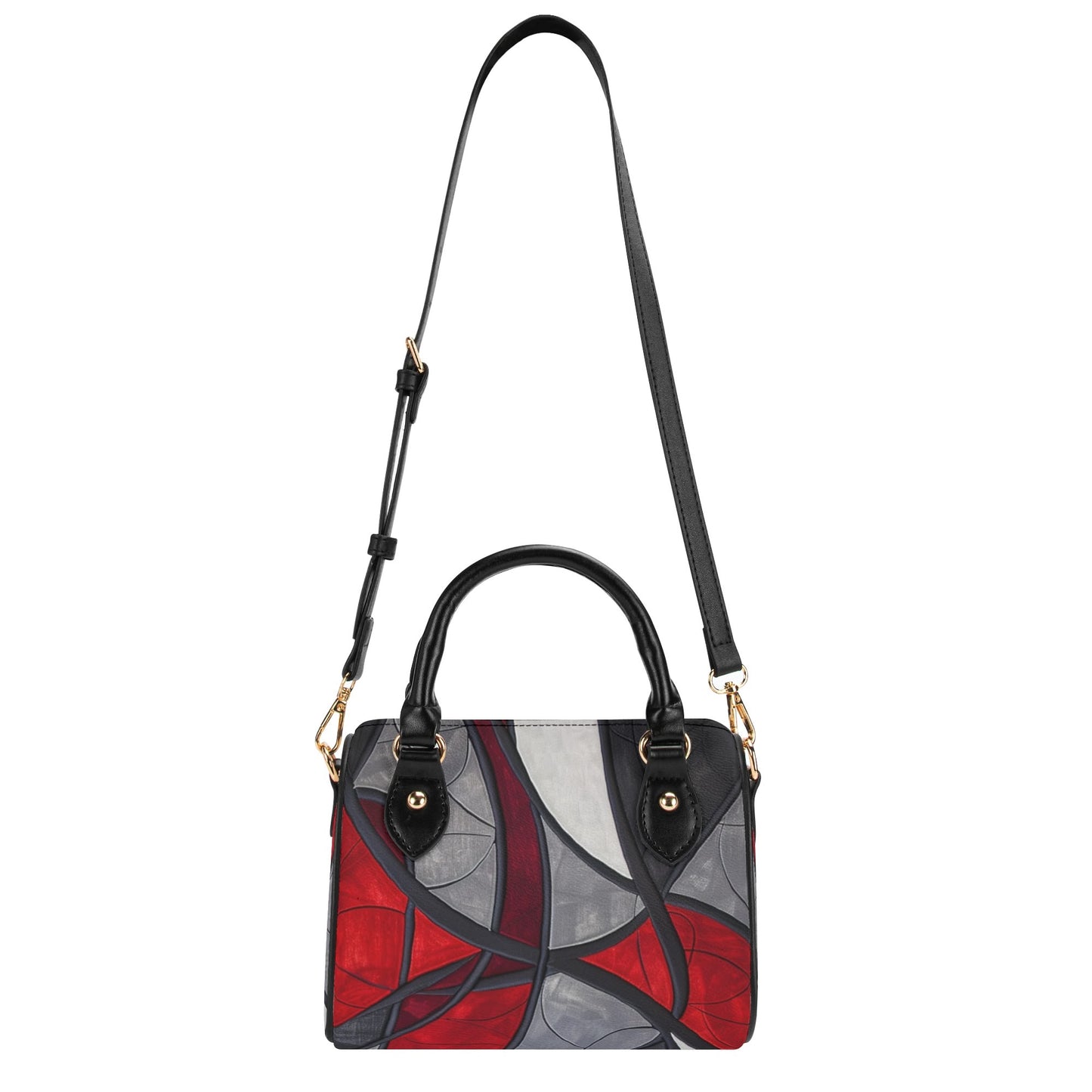 Grey / Mini Boston Bag (Black)