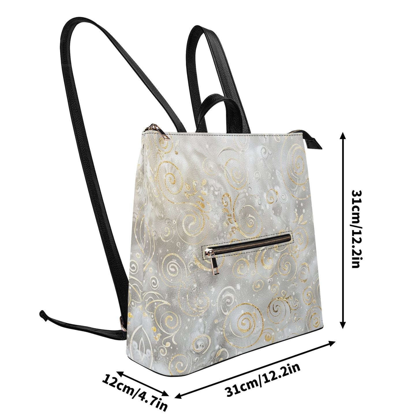 White / Bucket Backpack