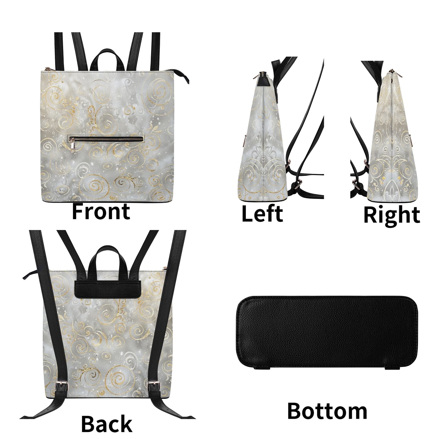 White / Bucket Backpack