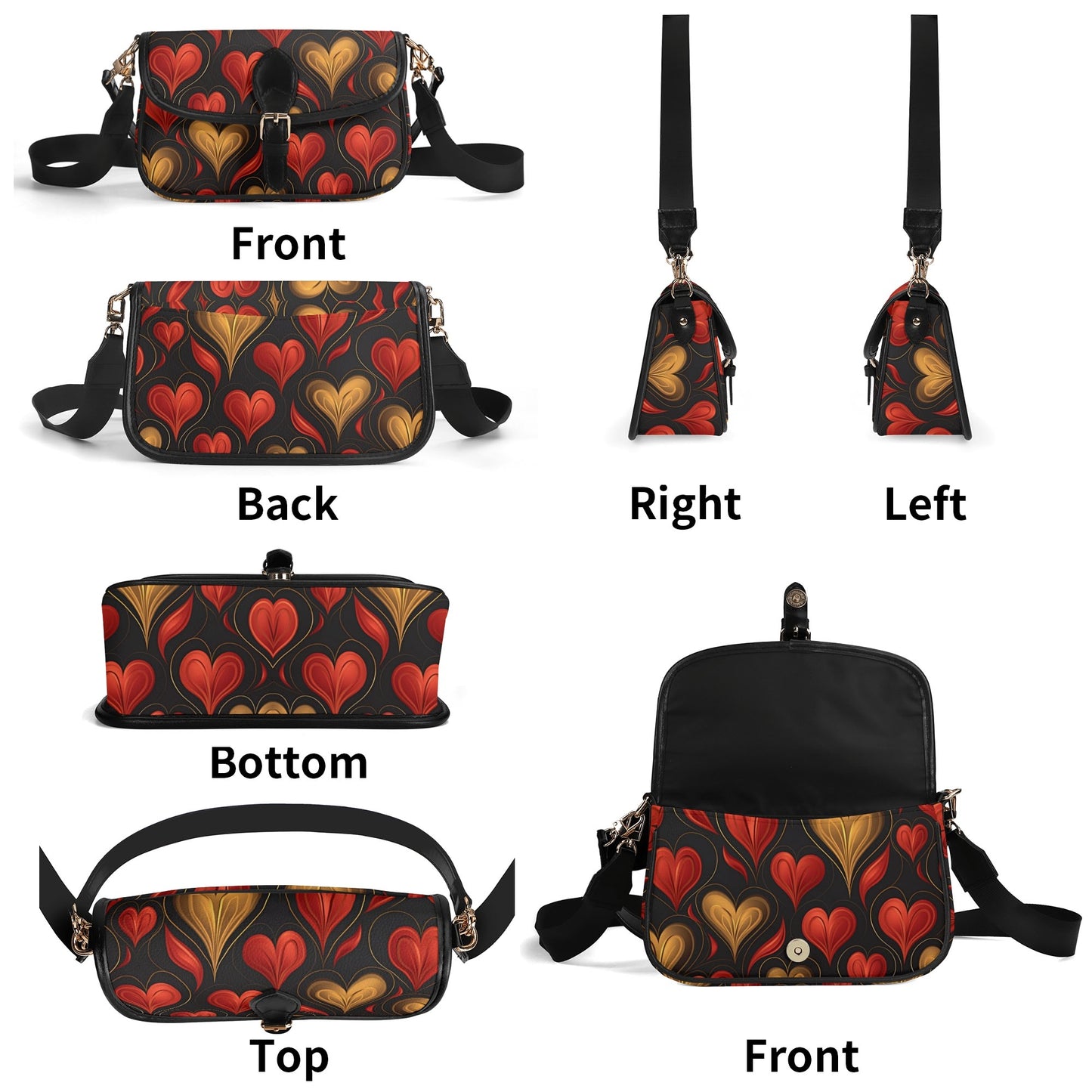 Hearts / Underarm Bag