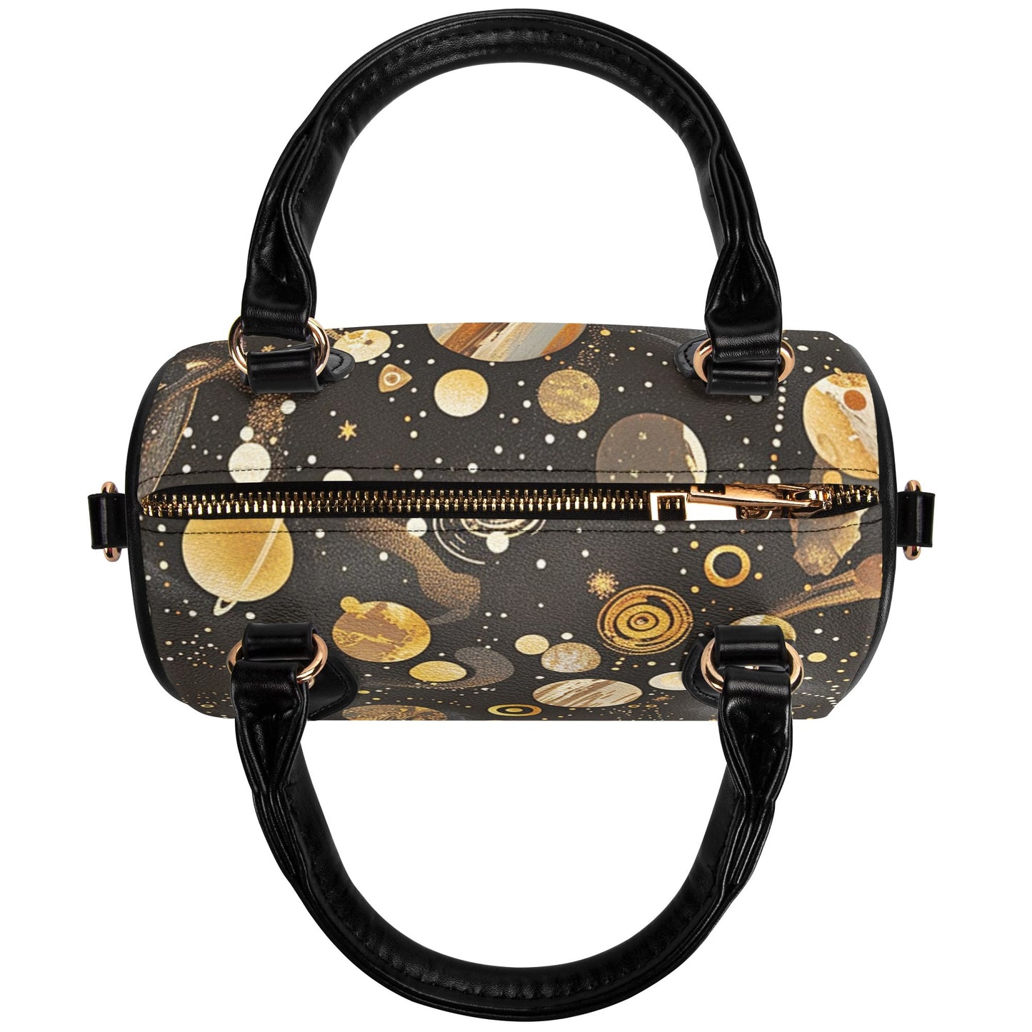 Deep Space / Mini Boston Bag (Beige /Black)