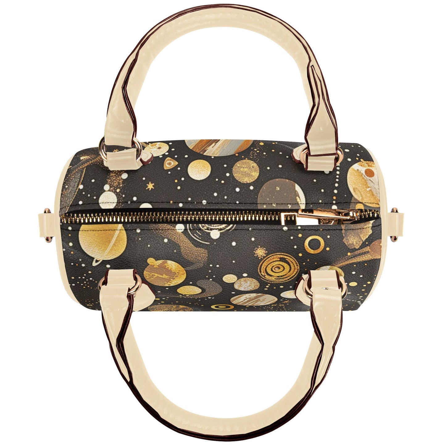 Deep Space / Mini Boston Bag (Beige /Black)