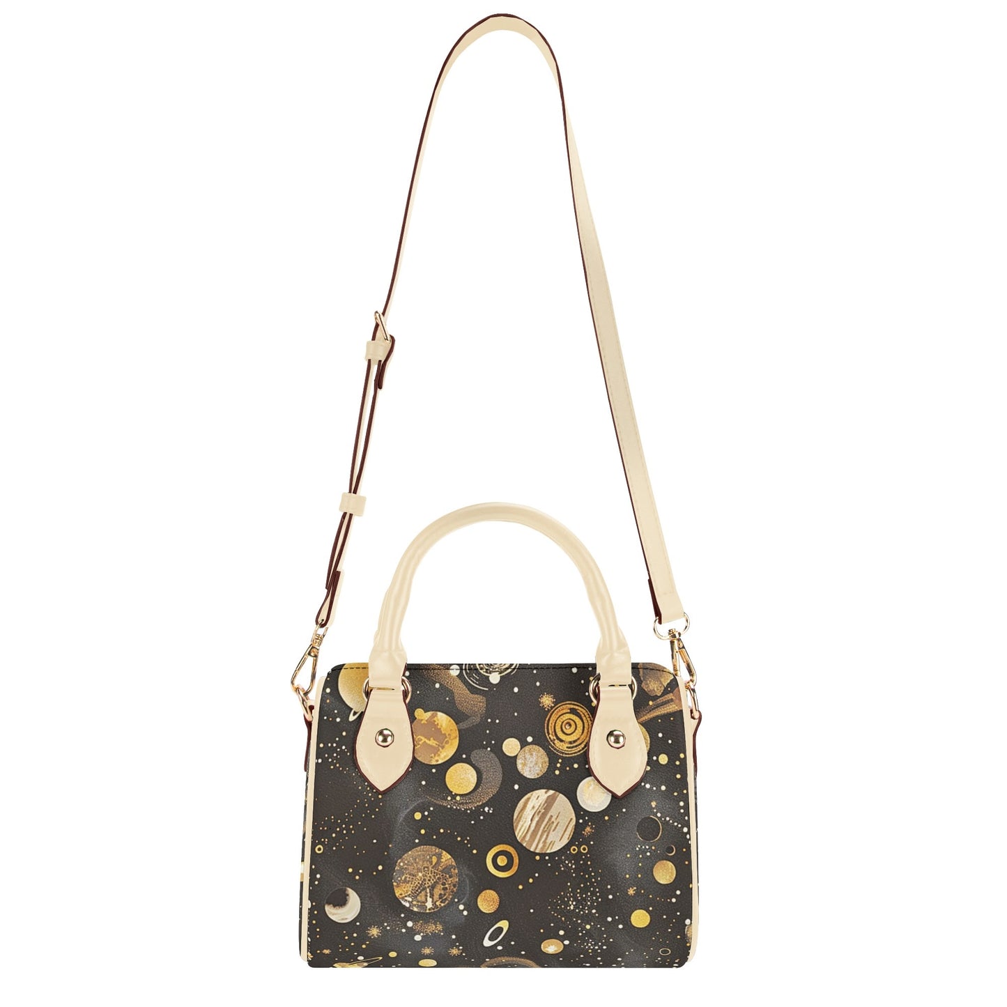 Deep Space / Mini Boston Bag (Beige /Black)