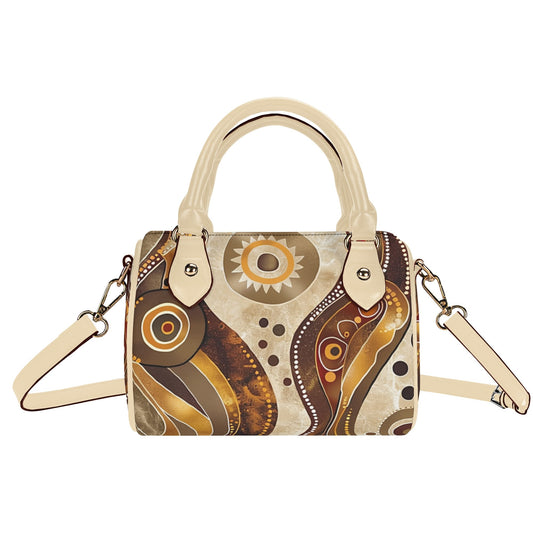 Sandy / Mini Boston Bag (Beige)