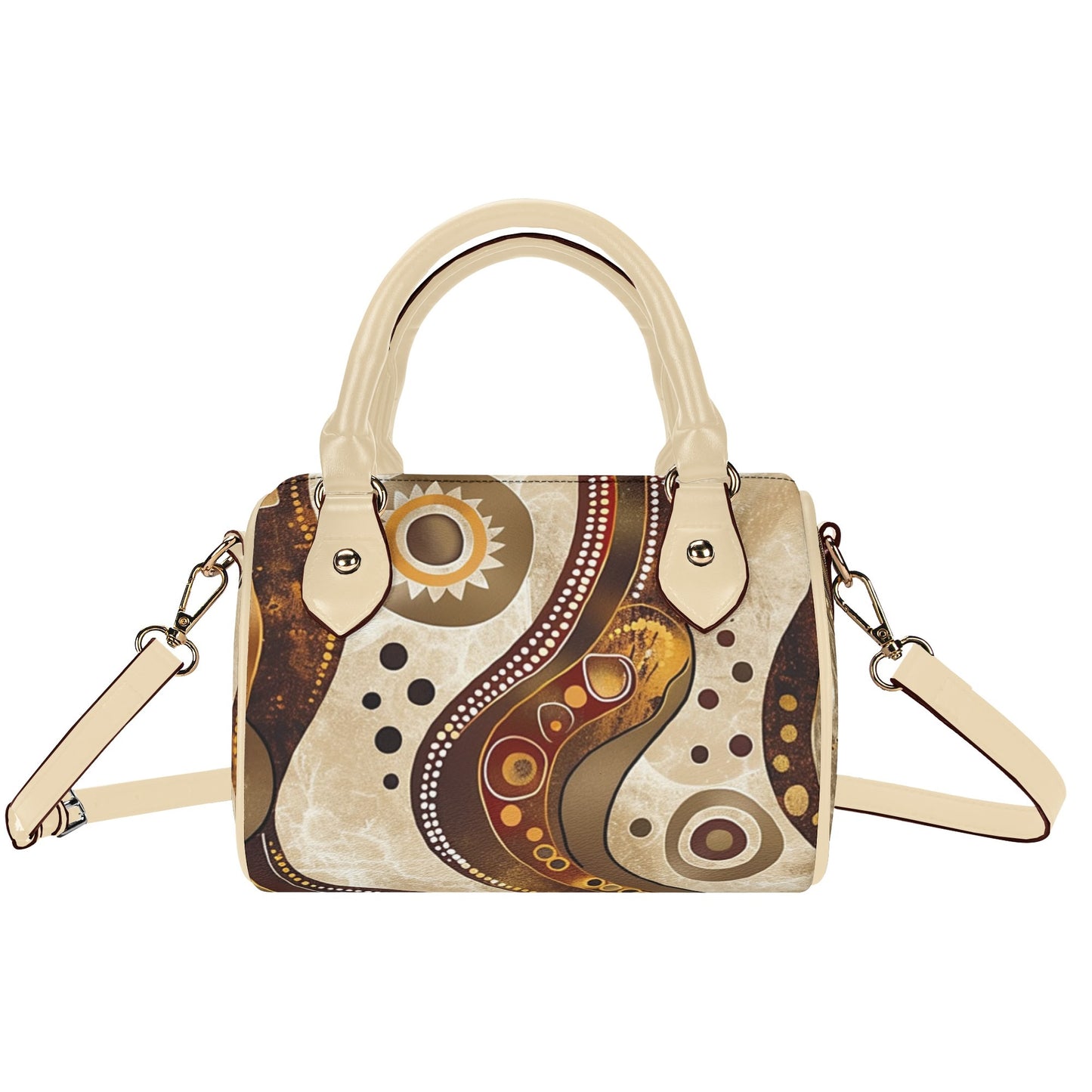 Sandy / Mini Boston Bag (Beige)
