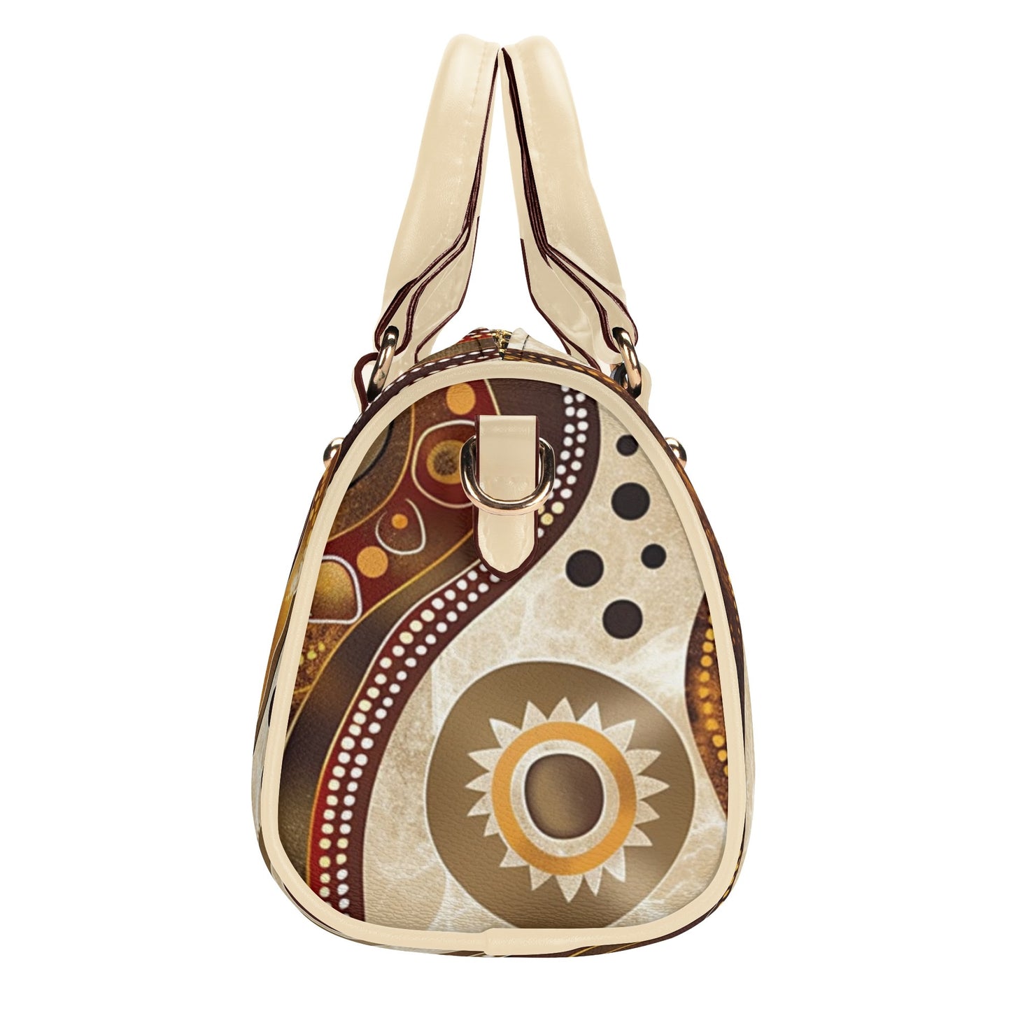 Sandy / Mini Boston Bag (Beige)