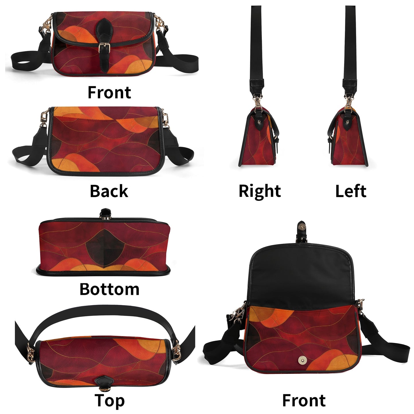 Red Orange / Underarm Bag
