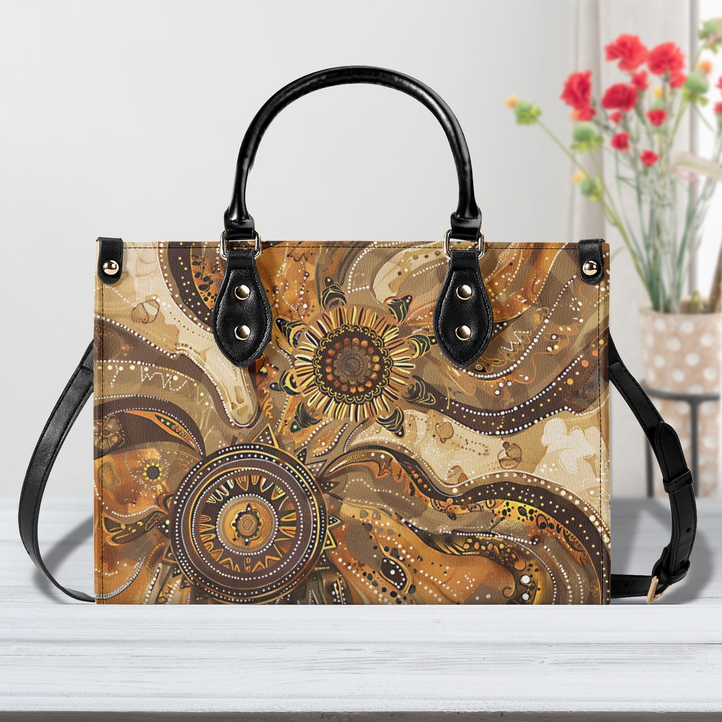 Sunflower / Luxury Handbag ( 3 size )