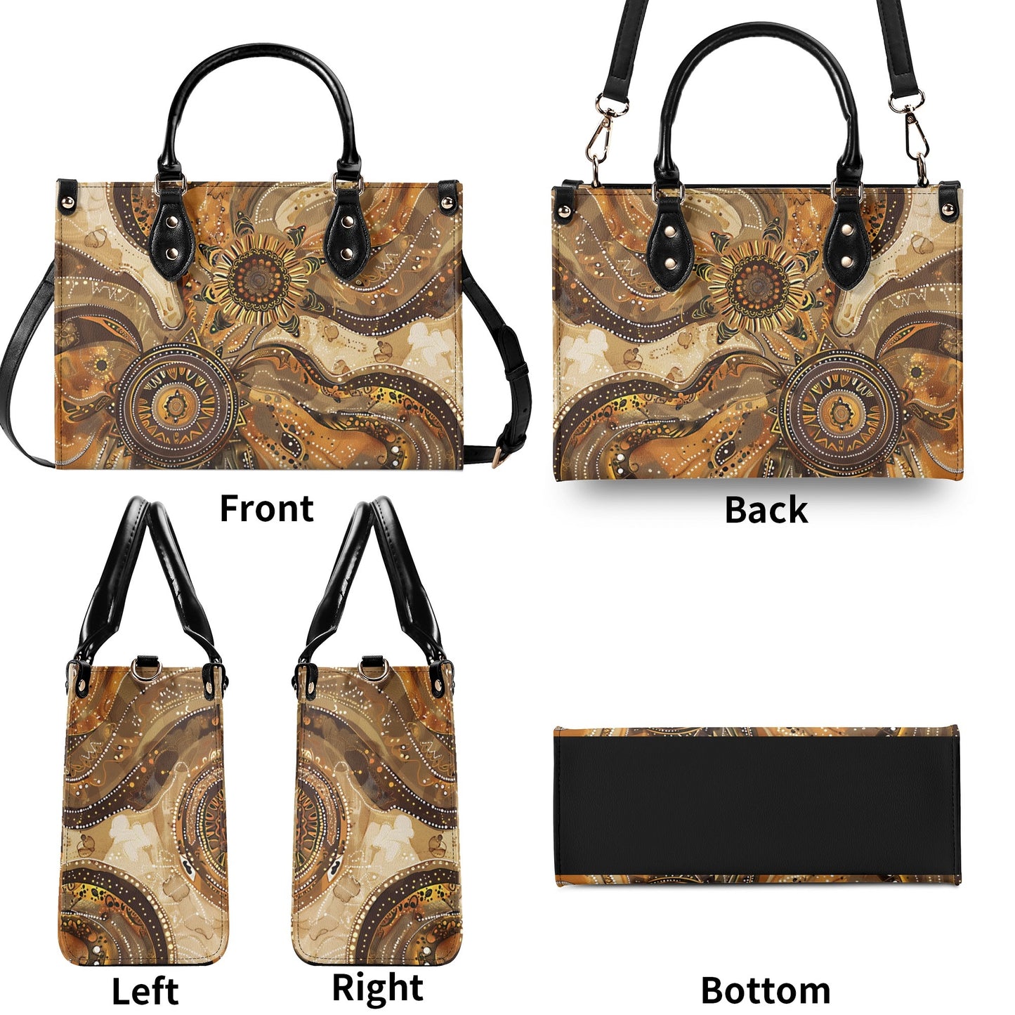 Sunflower / Luxury Handbag ( 3 size )