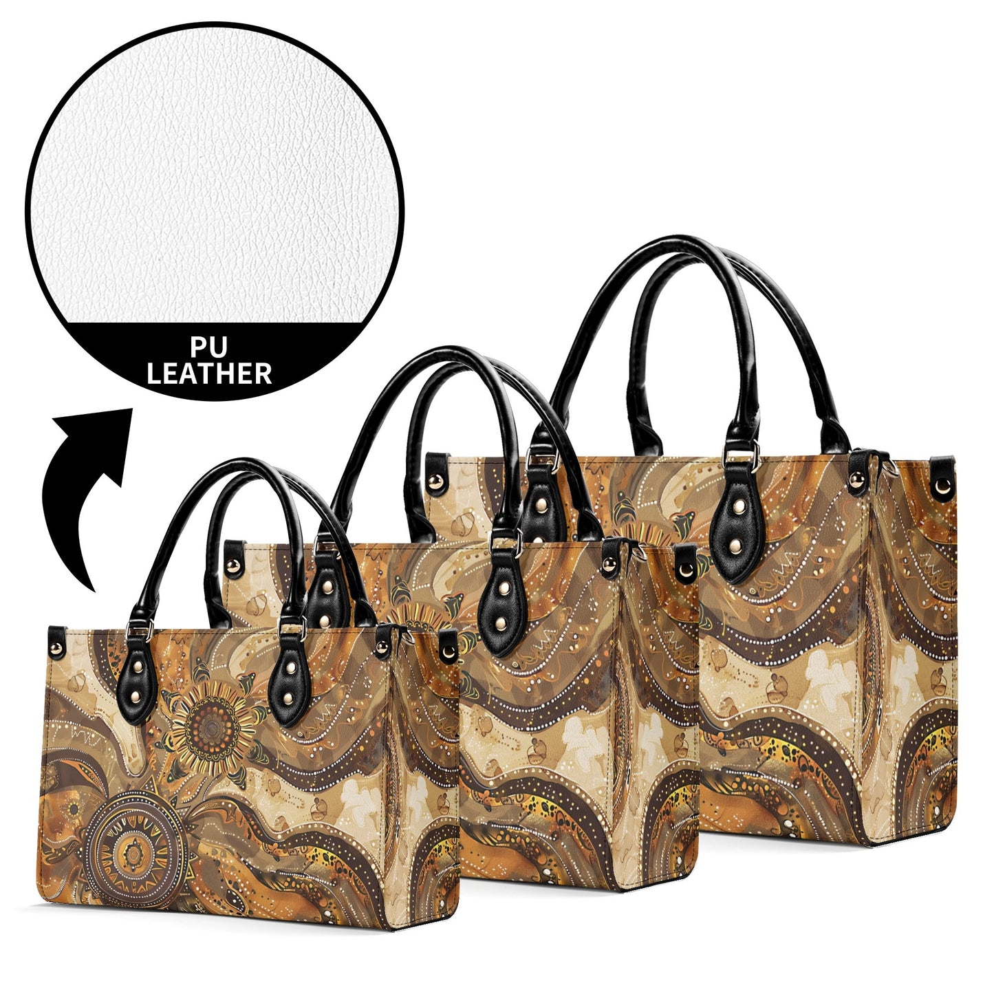 Sunflower / Luxury Handbag ( 3 size )