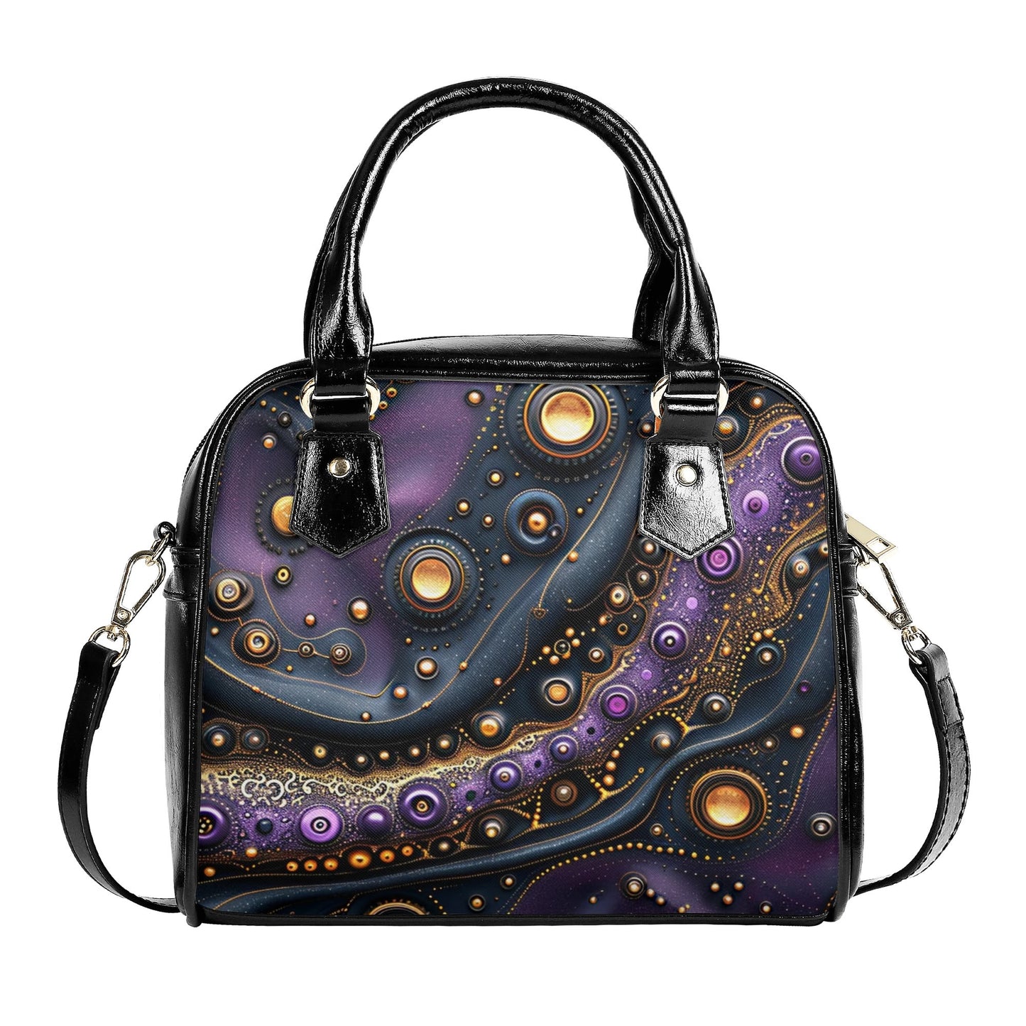 Purple Trails / Shoulder Handbag