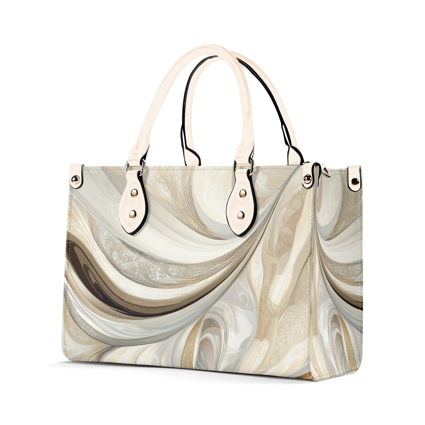 Precious / Luxury Handbag ( Beige/Black ) ( 3 size )