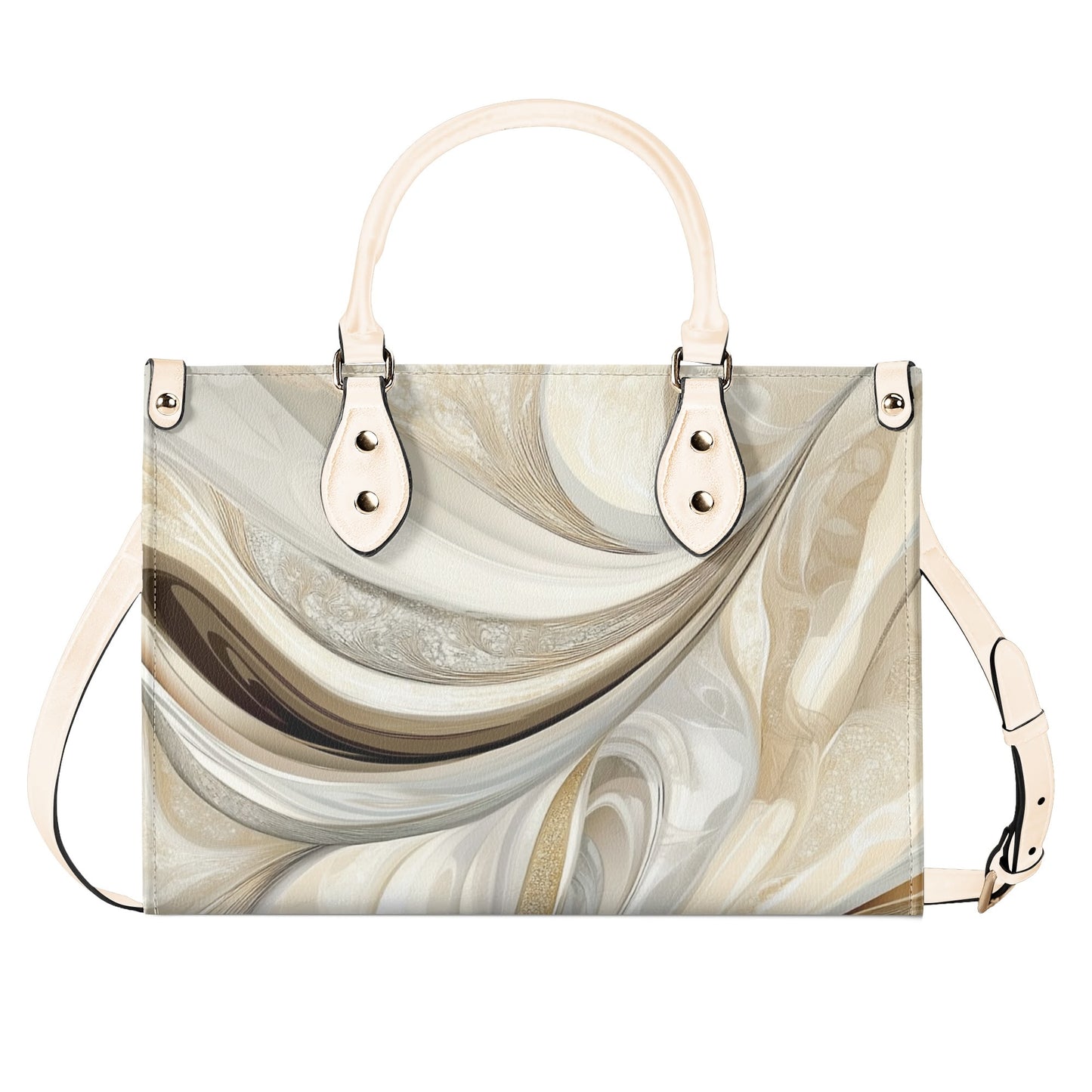 Precious / Luxury Handbag ( Beige/Black ) ( 3 size )