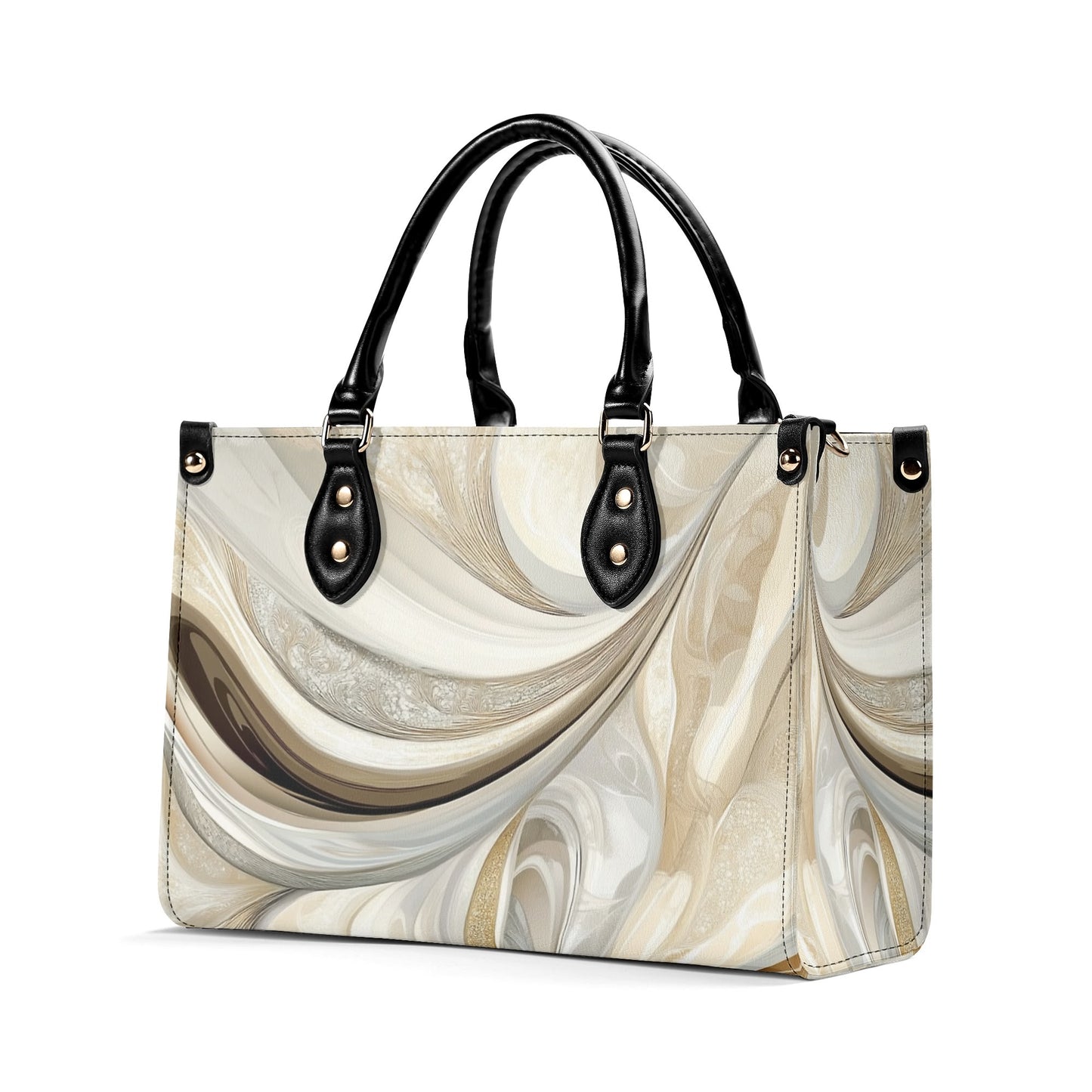 Precious / Luxury Handbag ( Beige/Black ) ( 3 size )