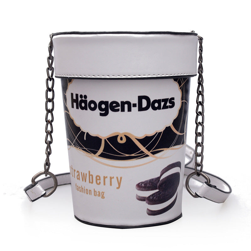 Strawberry / Ice cream bucket bag