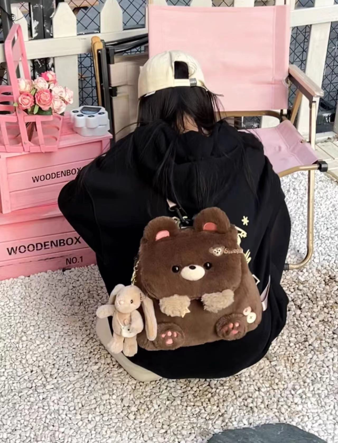 Brown Bear / Backpack - Shoulder Bag