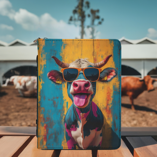 Crazy Cow  / Books briefcase with internal pockets
