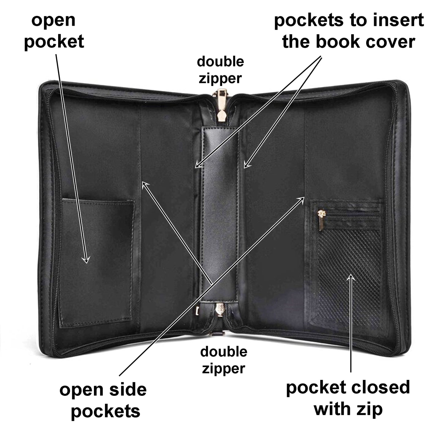 Evening Reading / Books briefcase with internal pockets
