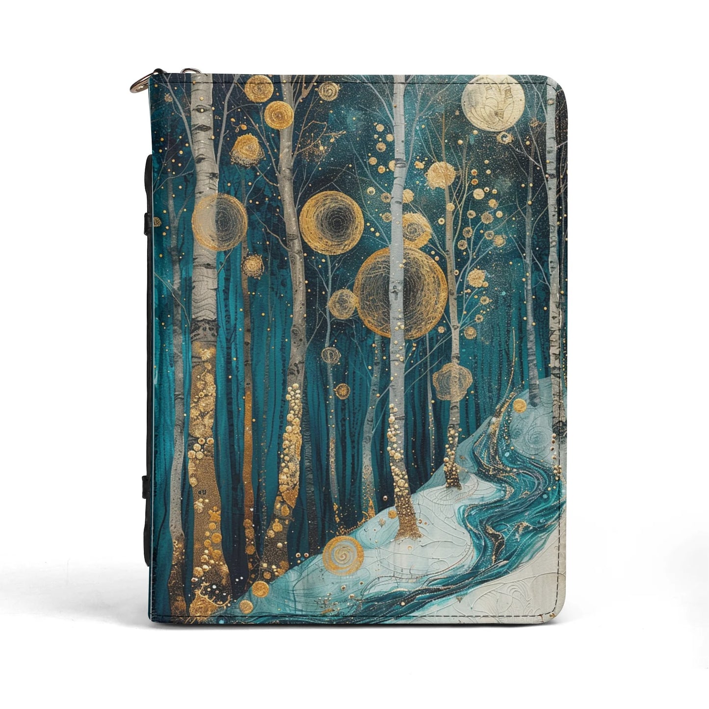 Winter Forest / Books briefcase with internal pockets