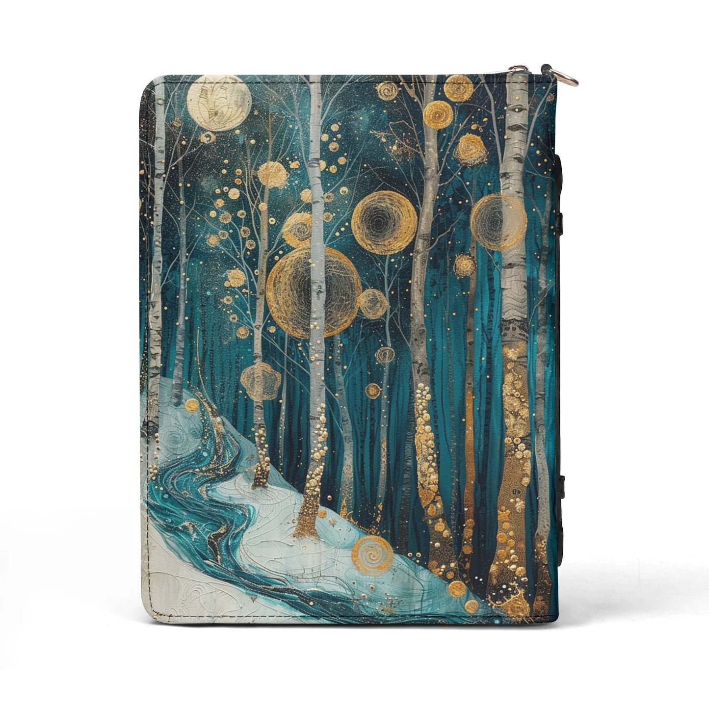 Winter Forest / Books briefcase with internal pockets
