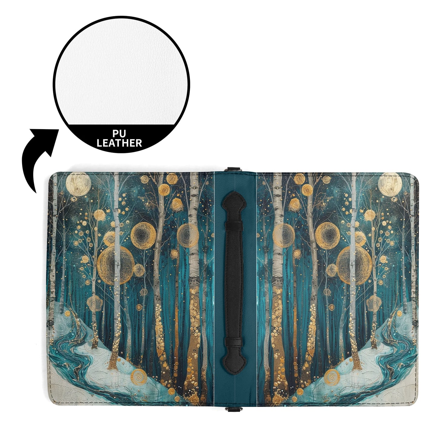 Winter Forest / Books briefcase with internal pockets