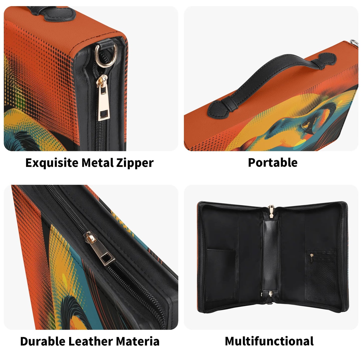 Sunset Style / Books briefcase with internal pockets