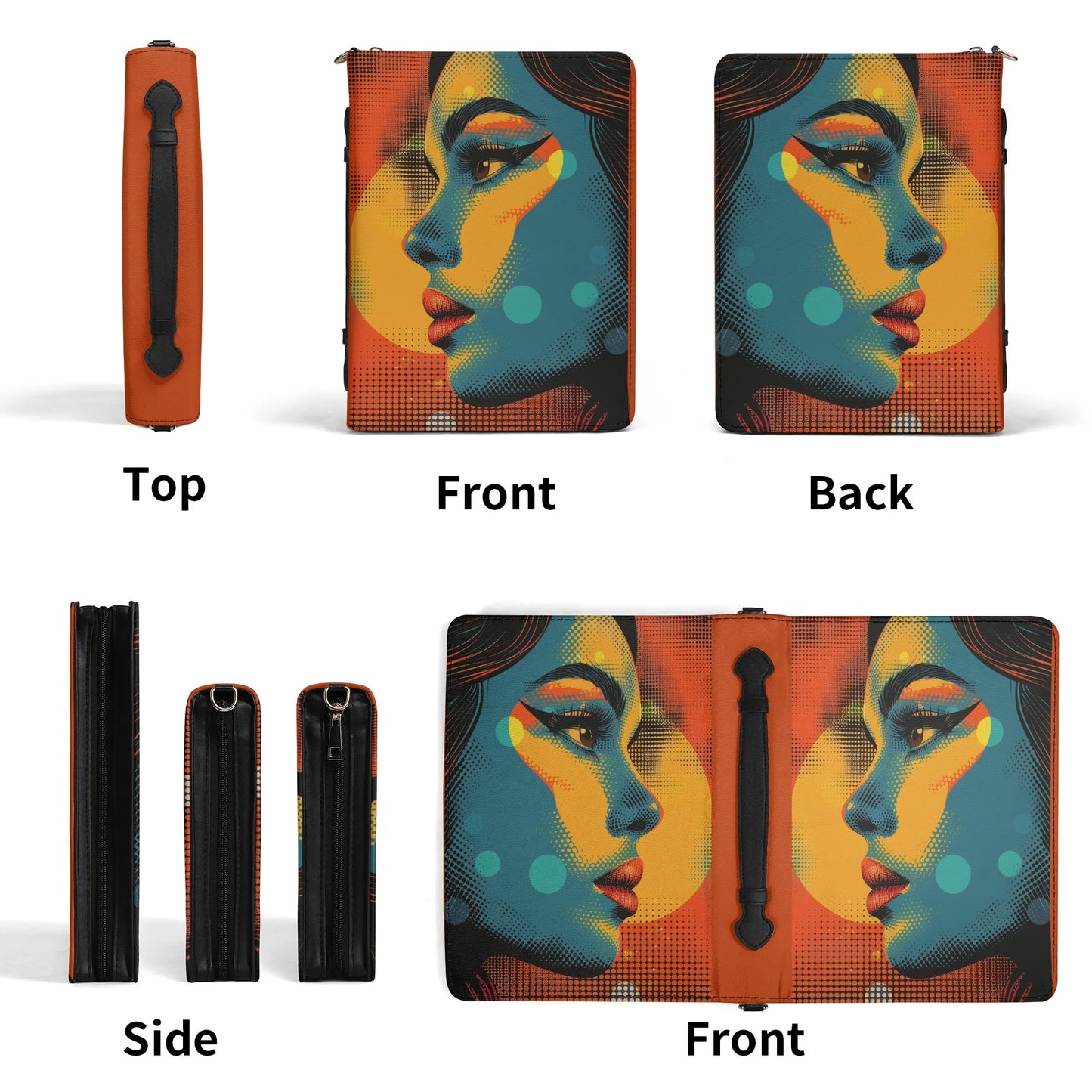 Sunset Style / Books briefcase with internal pockets