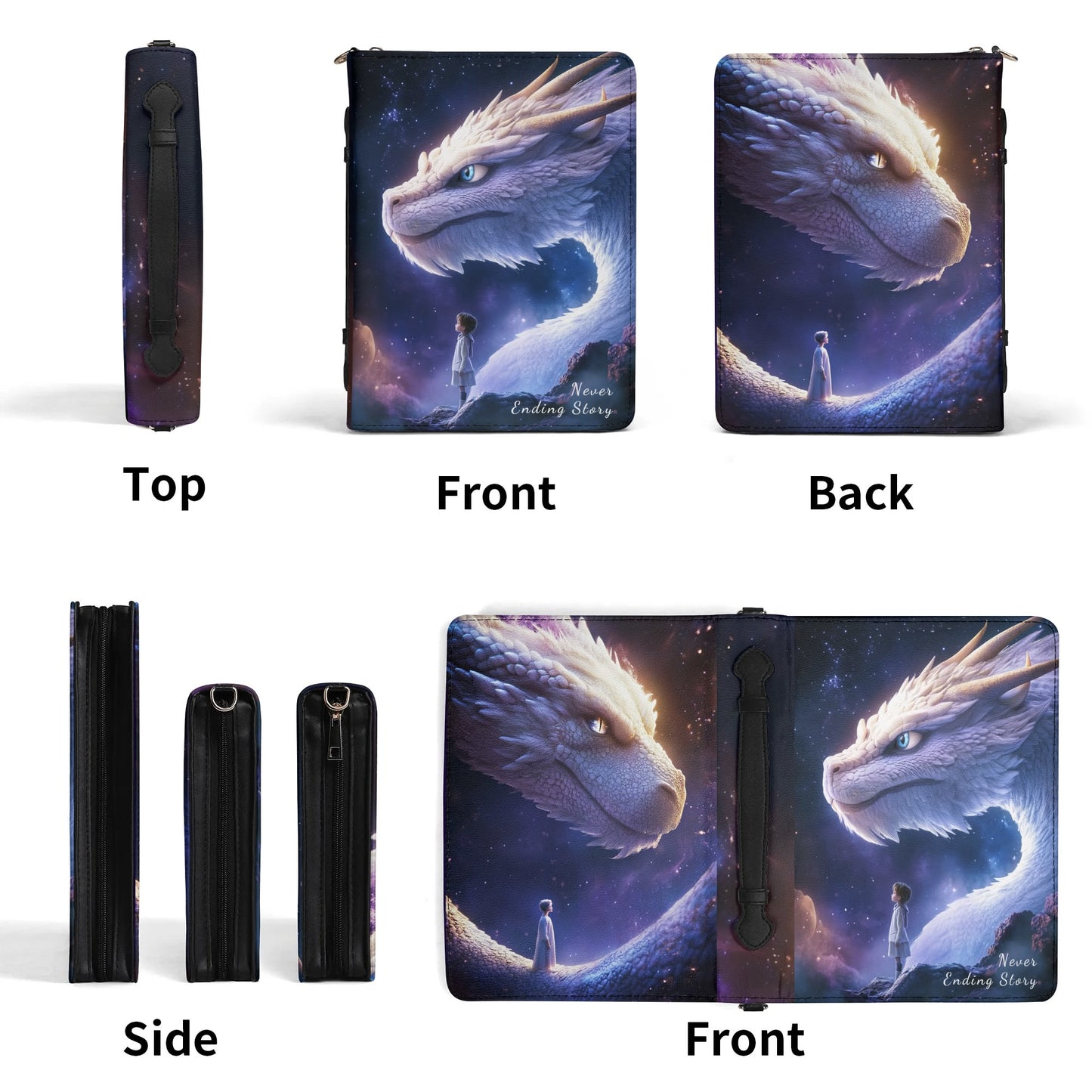 The Neverending Story / Books briefcase with internal pockets
