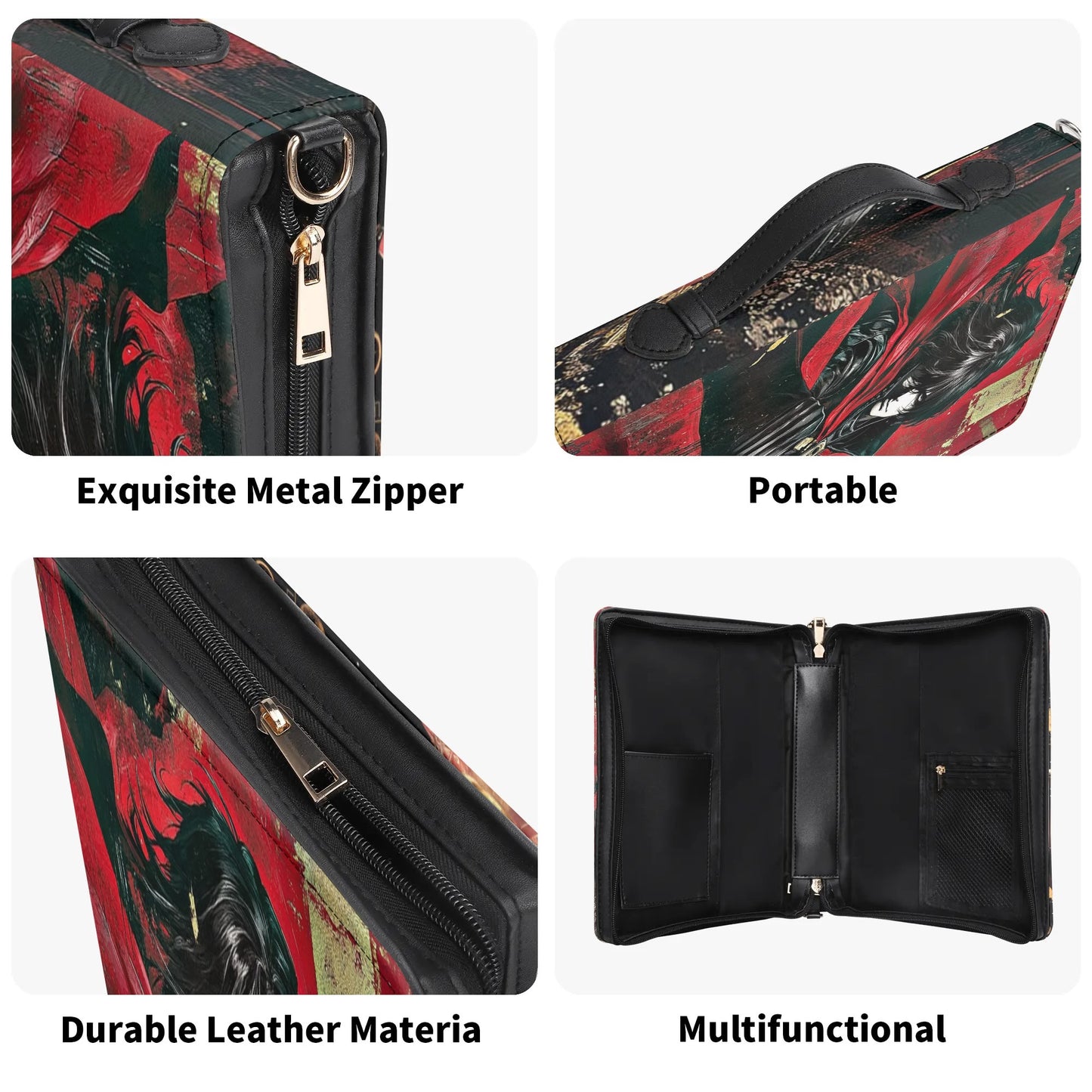 Captain Harlock / Books briefcase with internal pockets