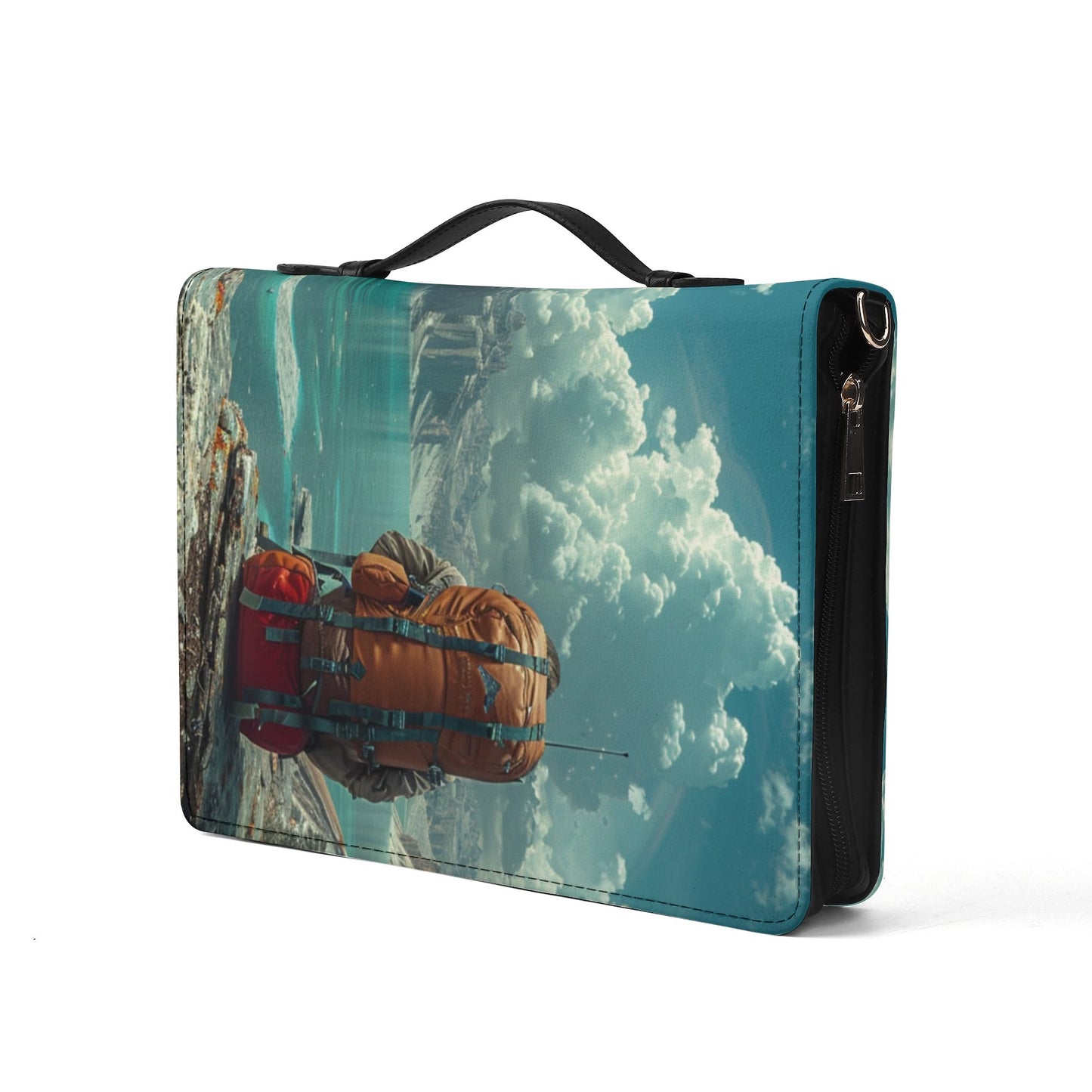 Backpacker / Books briefcase with internal pockets