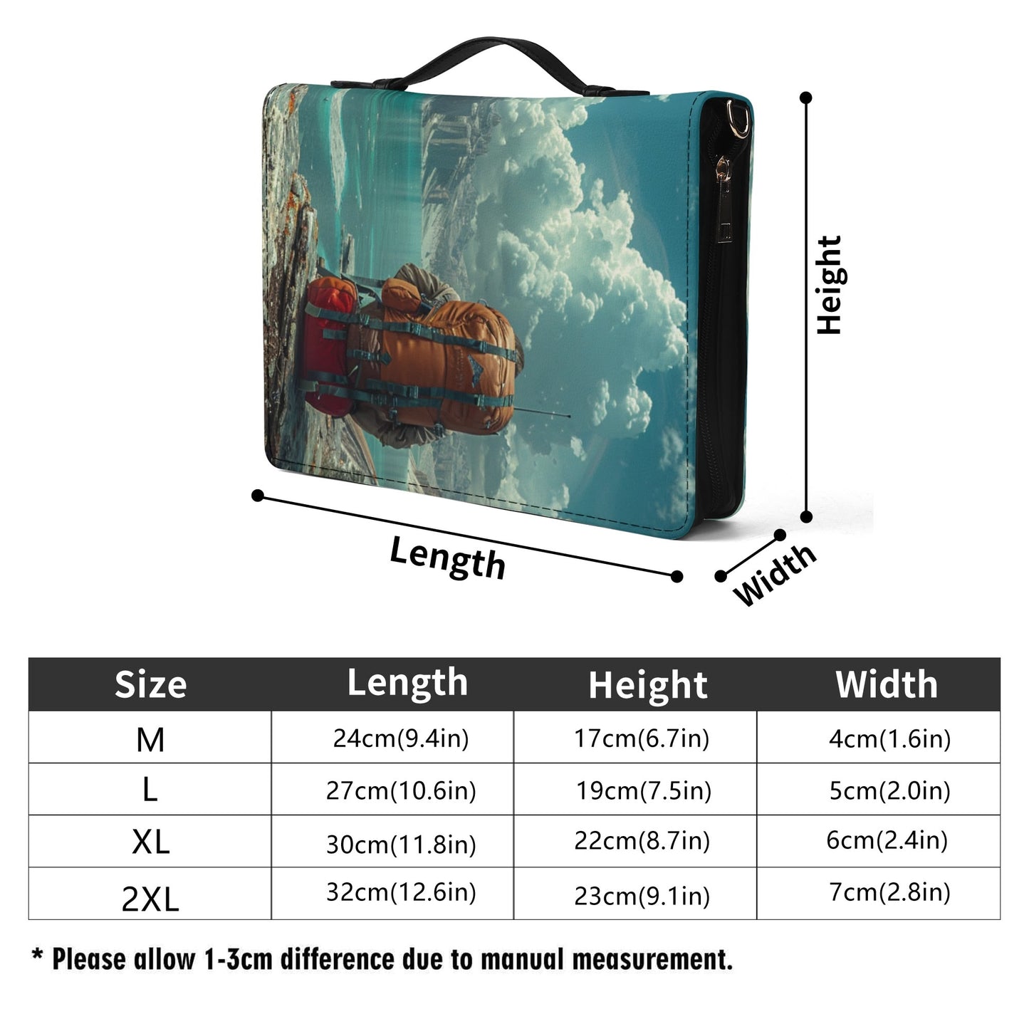 Backpacker / Books briefcase with internal pockets