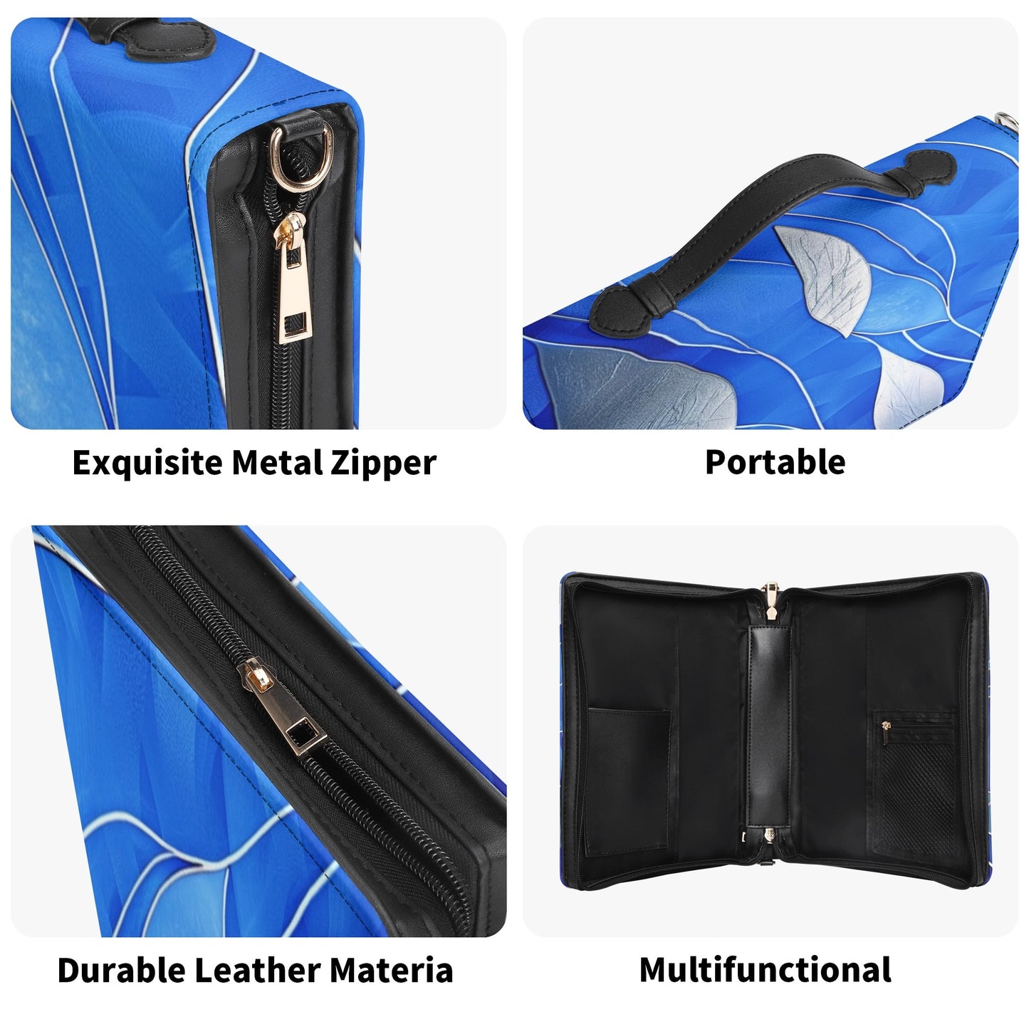 Sea Waves / Books briefcase with internal pockets