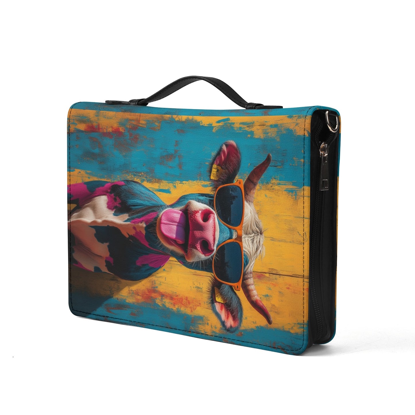 Crazy Cow  / Books briefcase with internal pockets