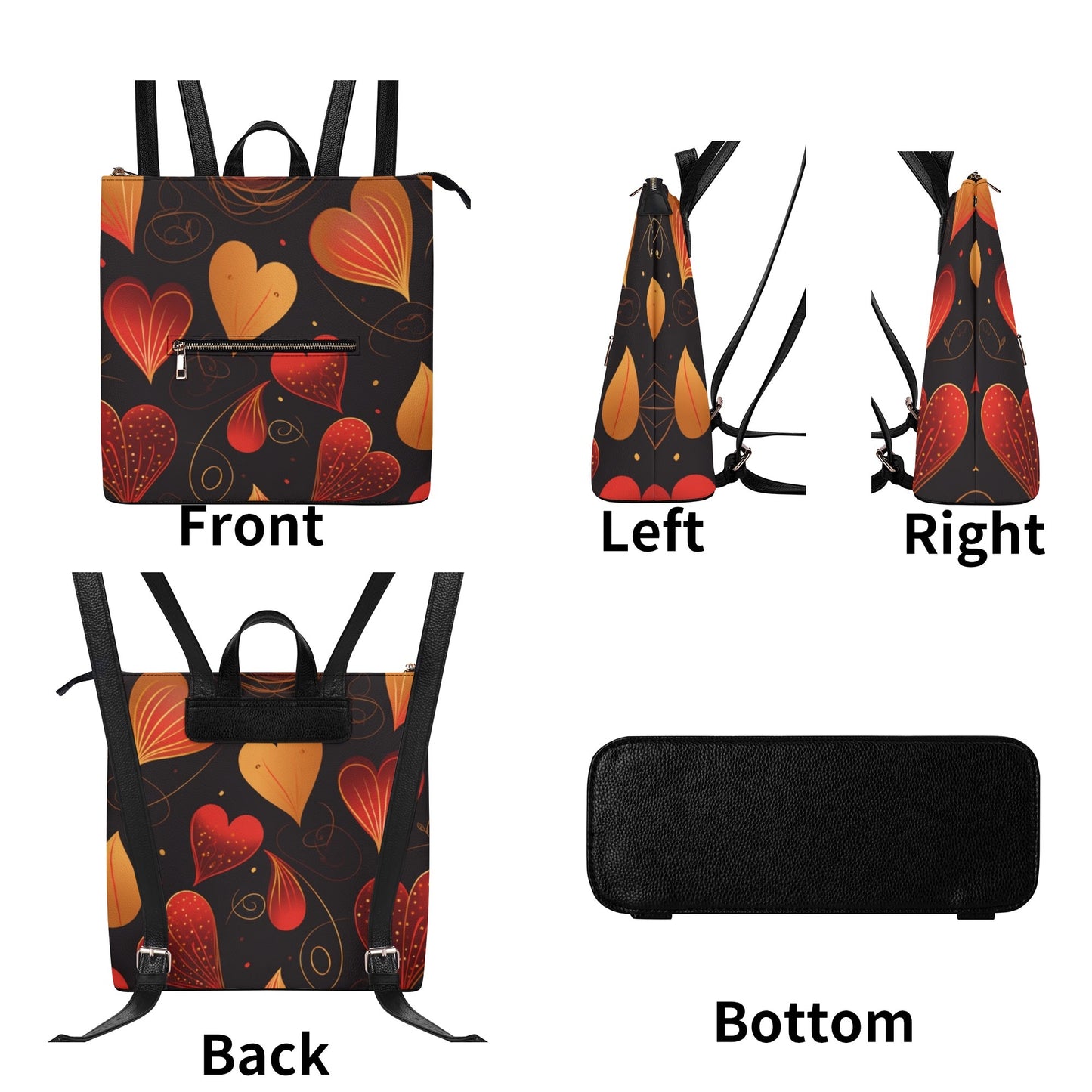 Hearts / Bucket Backpack