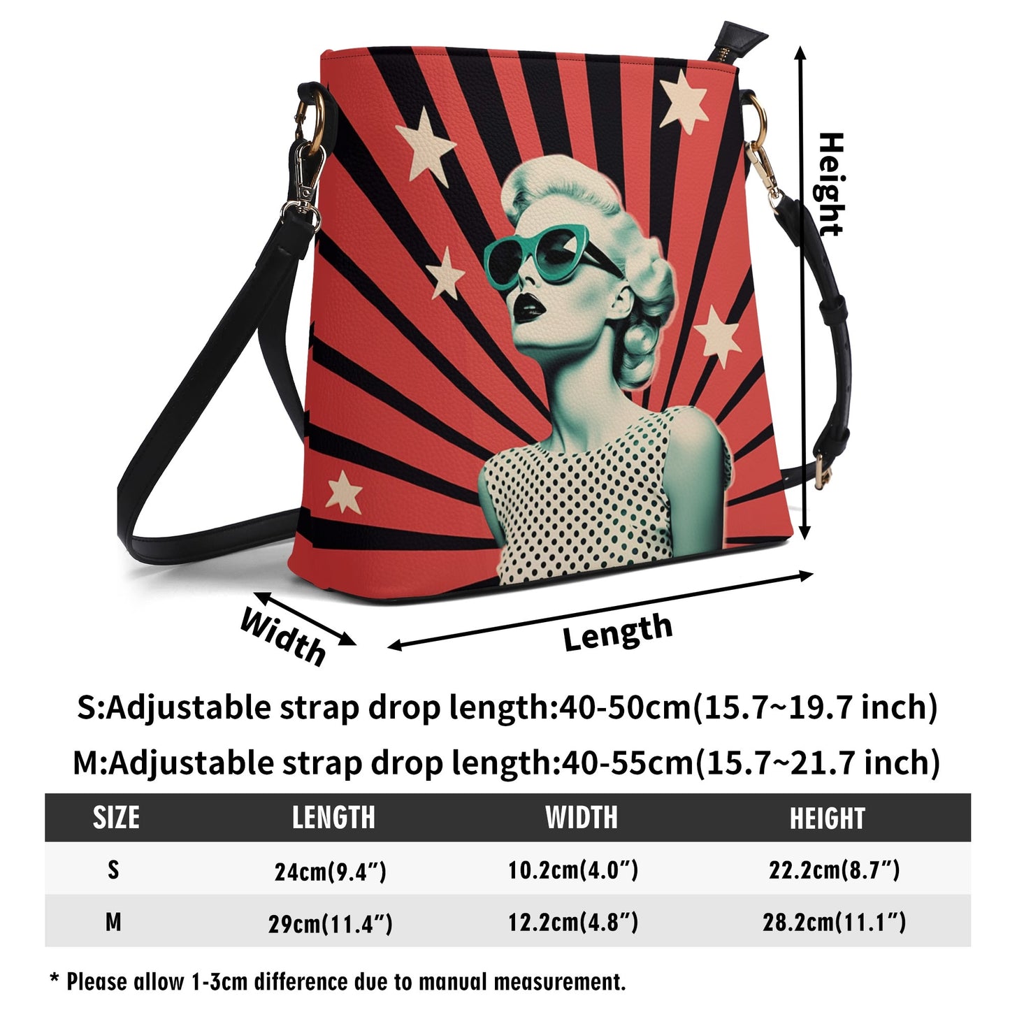 Pin Up / Bucket Shoulder Bag