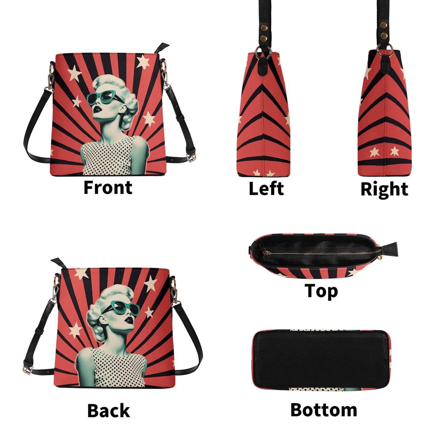 Pin Up / Bucket Shoulder Bag