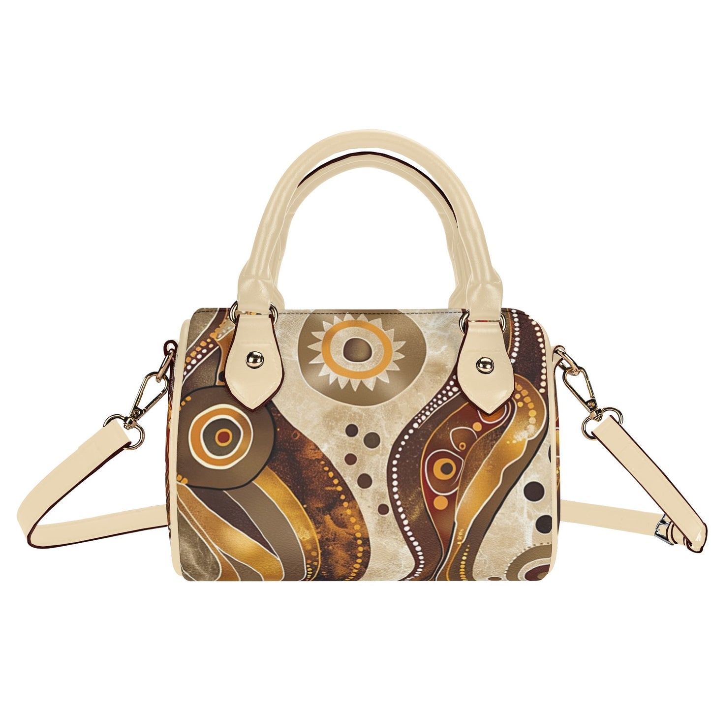 Sandy / Mini Boston Bag (Beige)