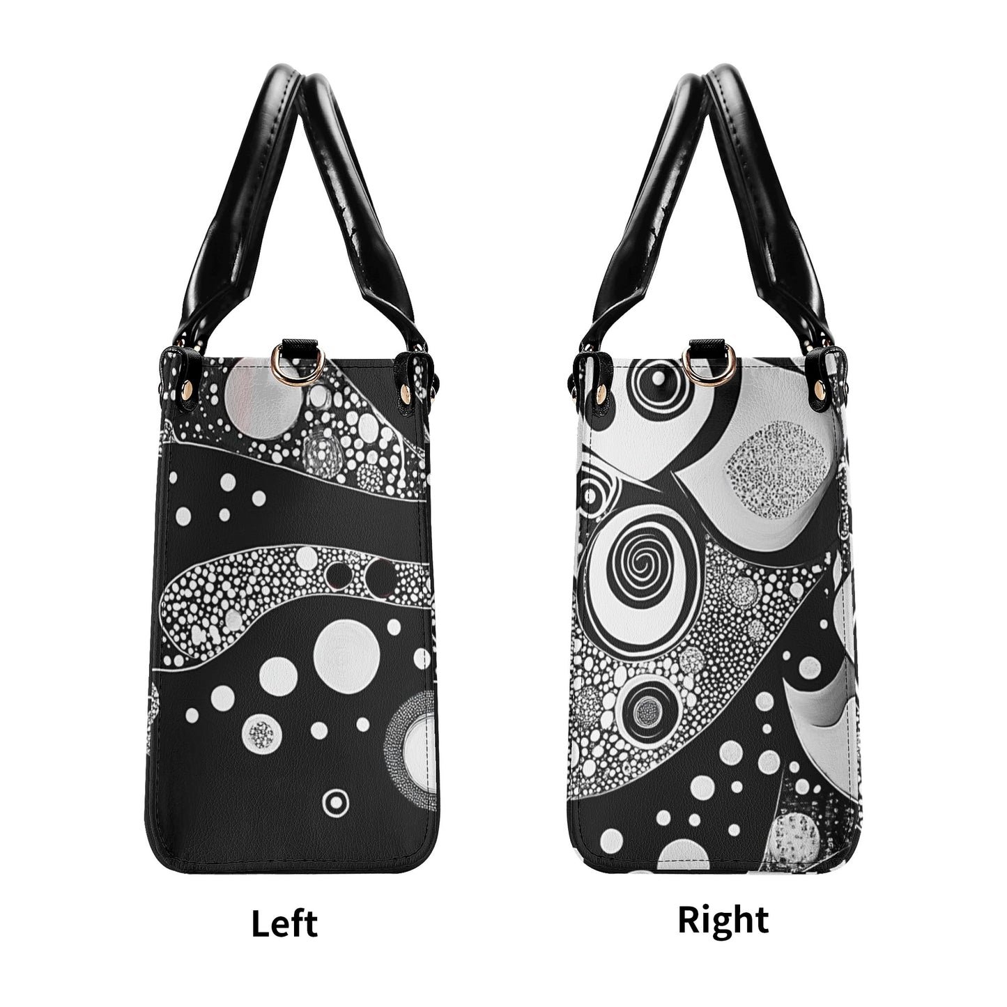 White Circles / Luxury Handbag ( 3 size )