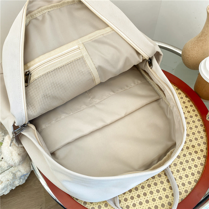 Bear / Double Zipper School Backpack