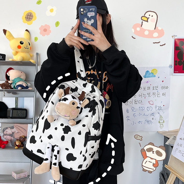 Cute Cow / Backpack (17 inch)