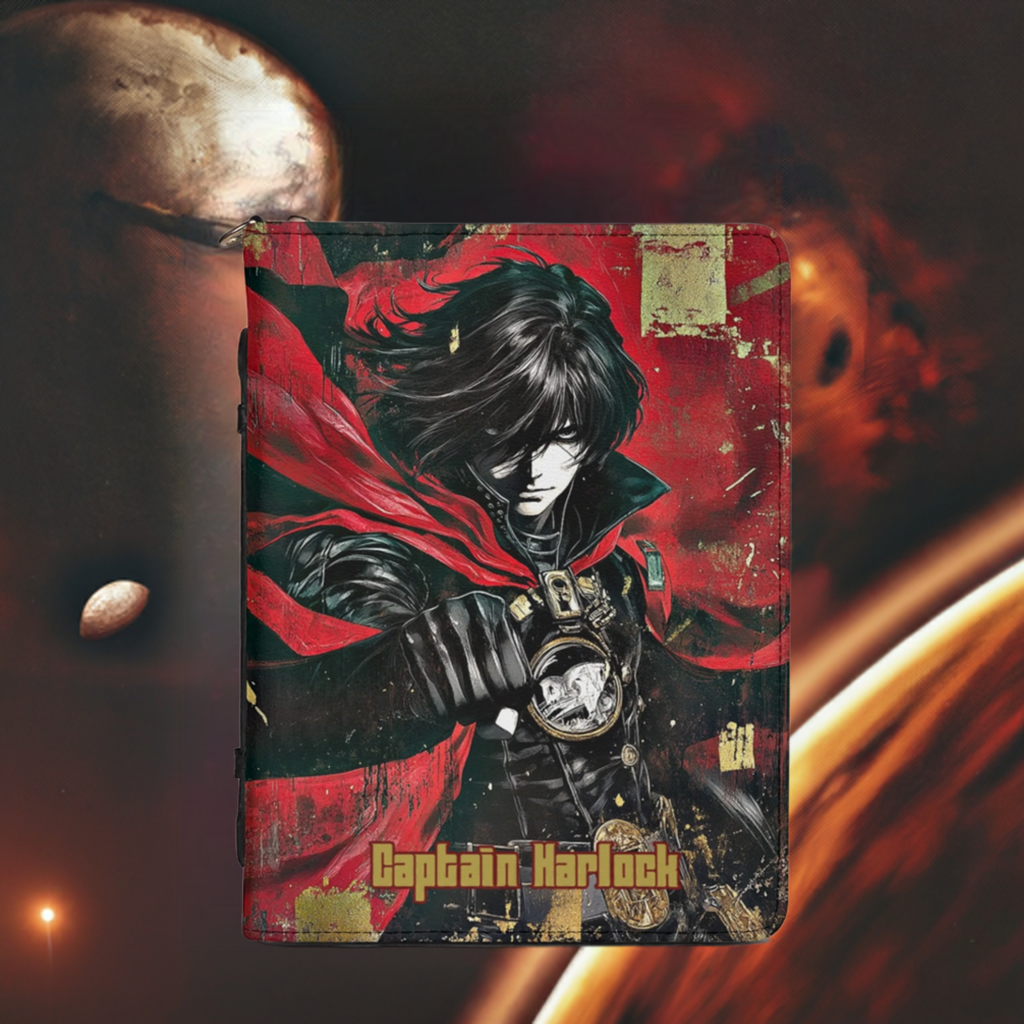 Captain Harlock / Books briefcase with internal pockets