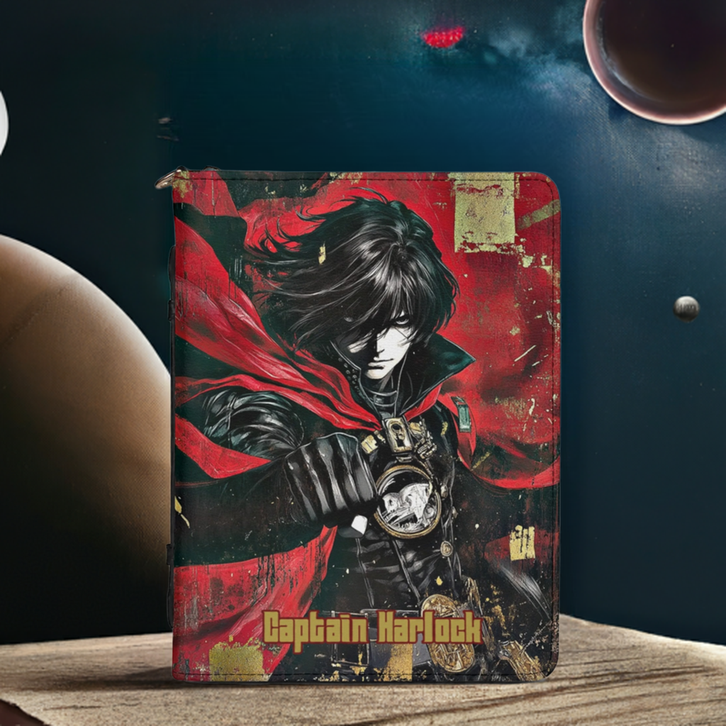 Captain Harlock / Books briefcase with internal pockets