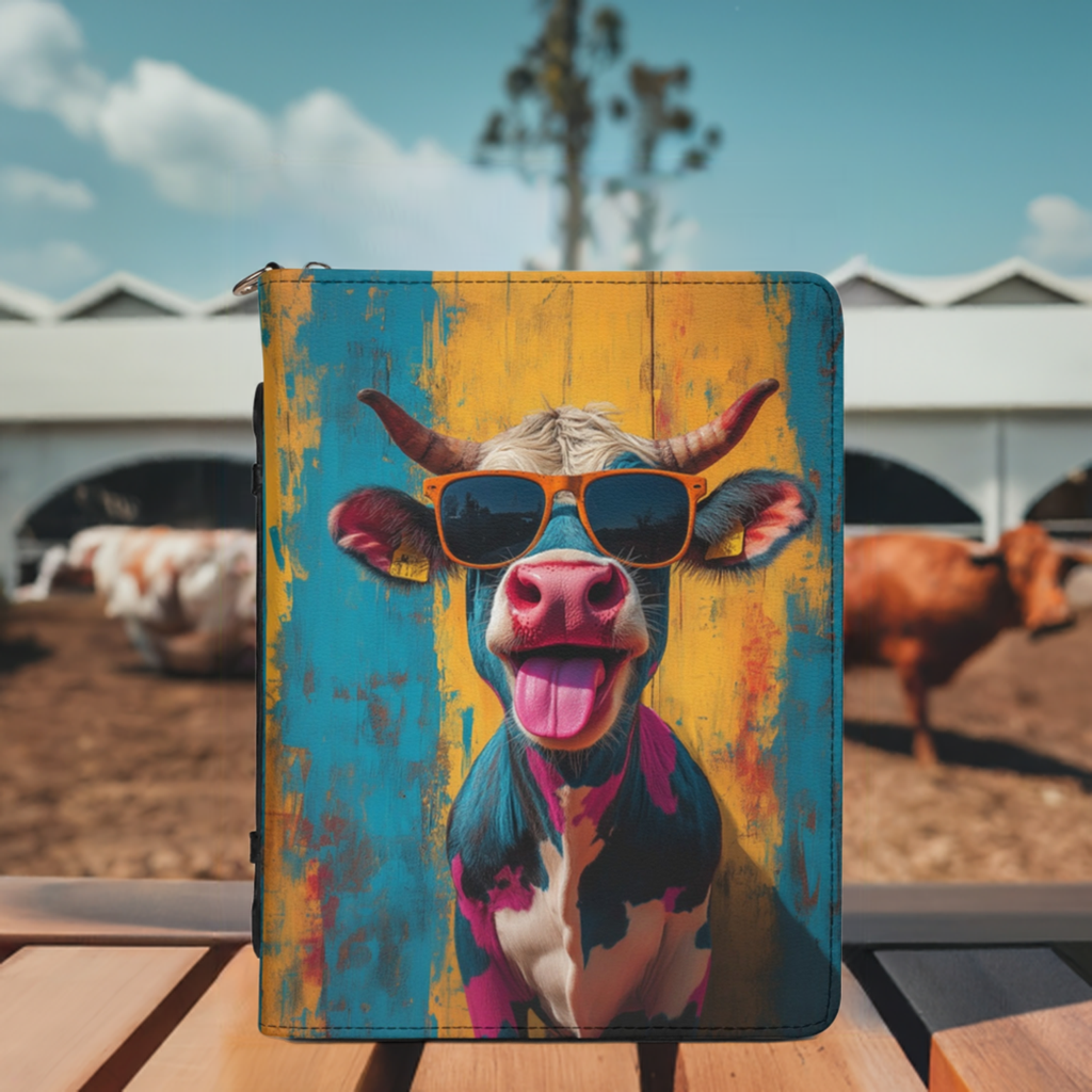 Crazy Cow  / Books briefcase with internal pockets